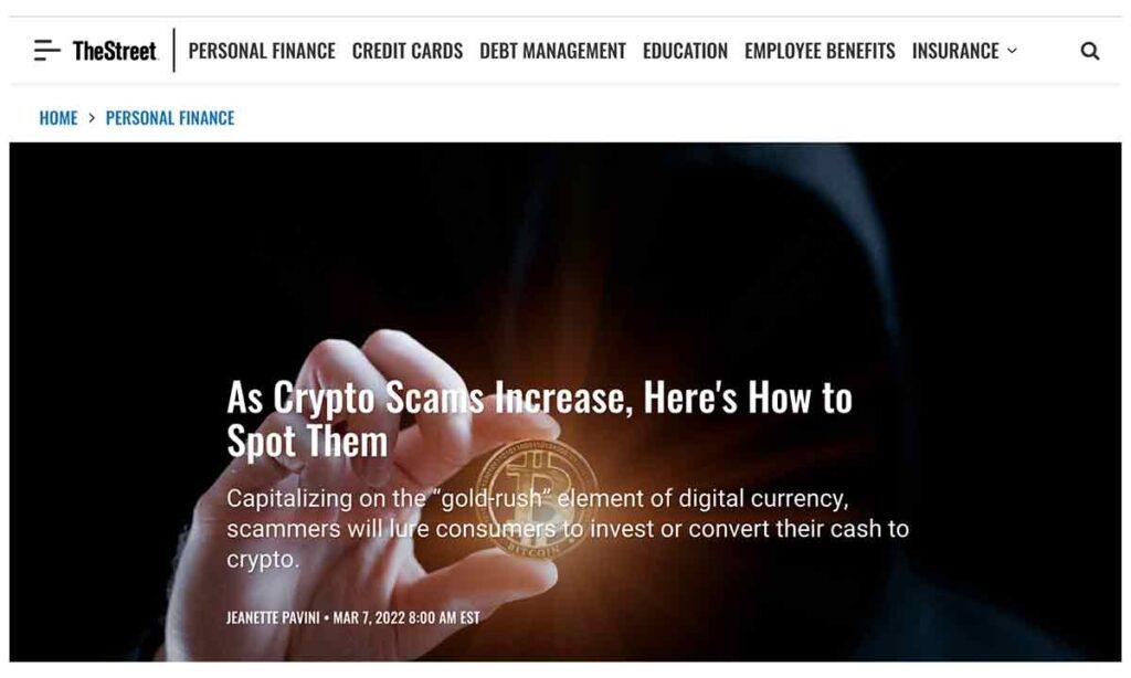 Sagewell CEO Sam Zimmerman discussed crypto scams on seniors with TheStreet.com